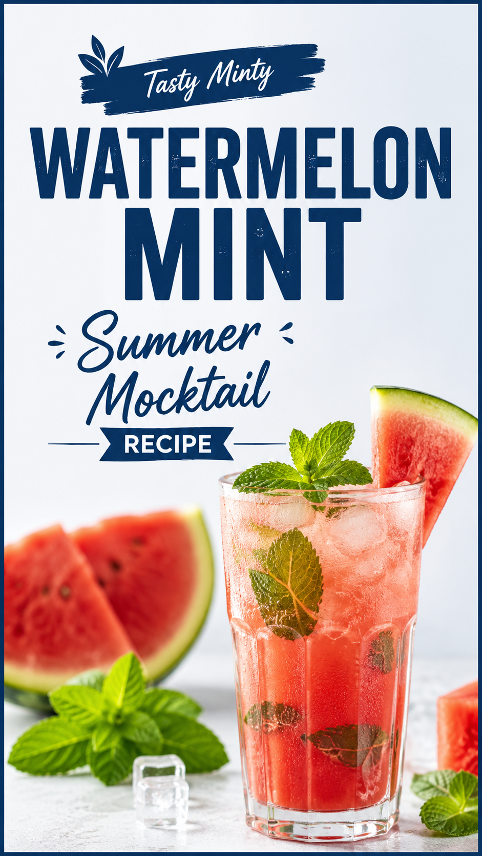 Watermelon Mint Summer Mocktail Recipe