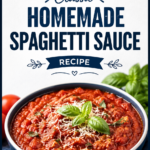 Classic Homemade Spaghetti Sauce Recipe